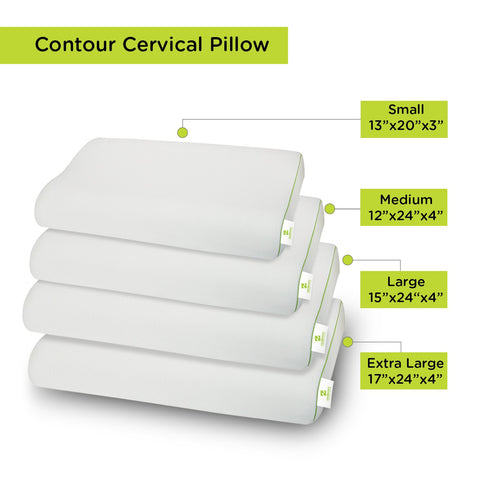 Cushows Memory Foam Contour Cervical Pillow For Relief From Neck Pain For Side Sleepers